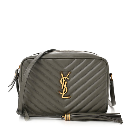 Saint Laurent Calfskin Matelasse Monogram Lou Camera Bag Storm 1 of 12
