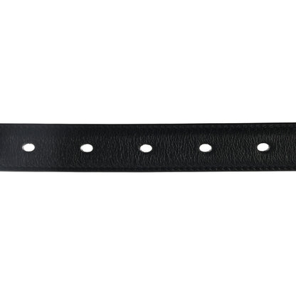 Saint Laurent Smooth Calfskin Monogram Square Buckle Belt 90 36 Black 3 of 7