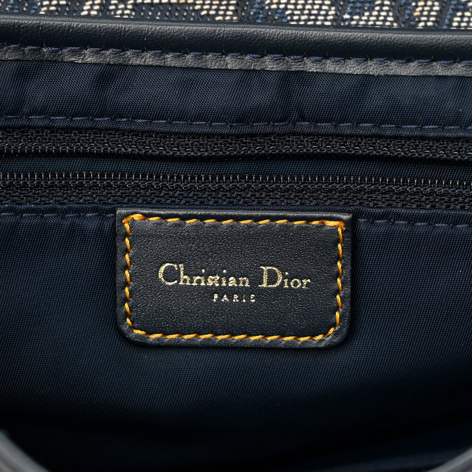 Christian Dior Monogram Saddle Bag Blue 6 of 10