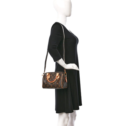 Louis Vuitton Monogram Speedy Bandouliere 20 Black 3 of 8