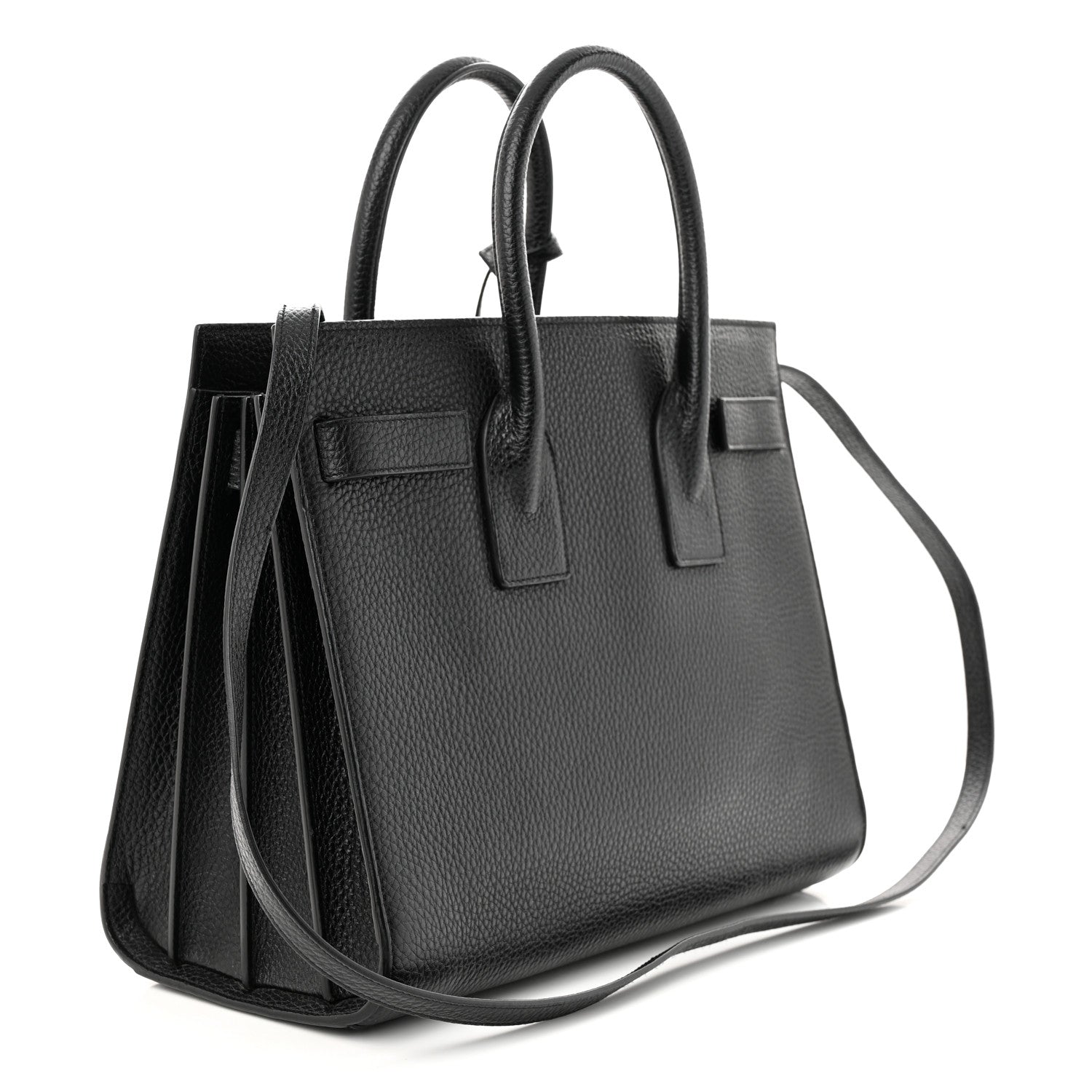 Saint Laurent Grained Calfskin Small Sac De Jour Black 3 of 10