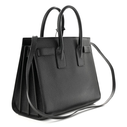 Saint Laurent Grained Calfskin Small Sac De Jour Black 3 of 10