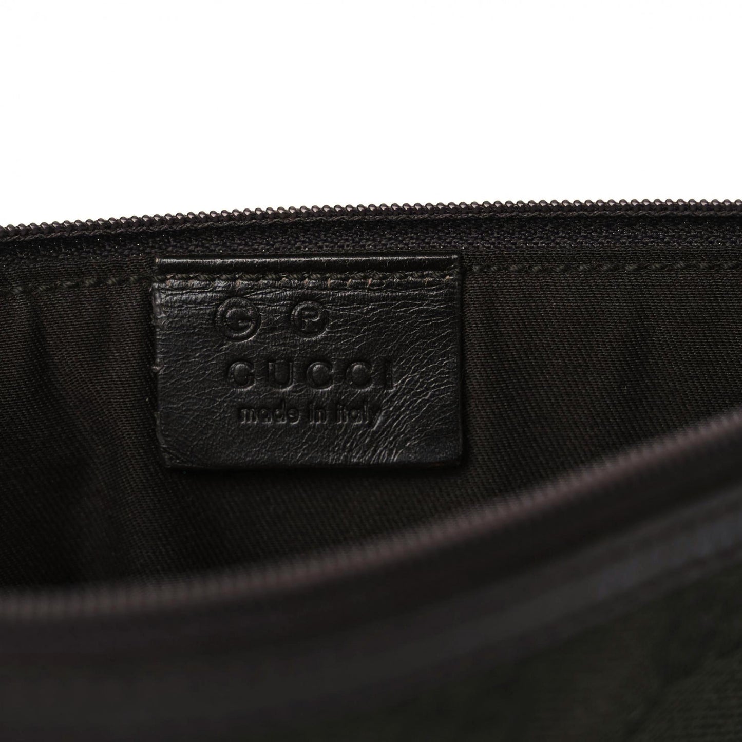 Monogram Zip Pouch Green