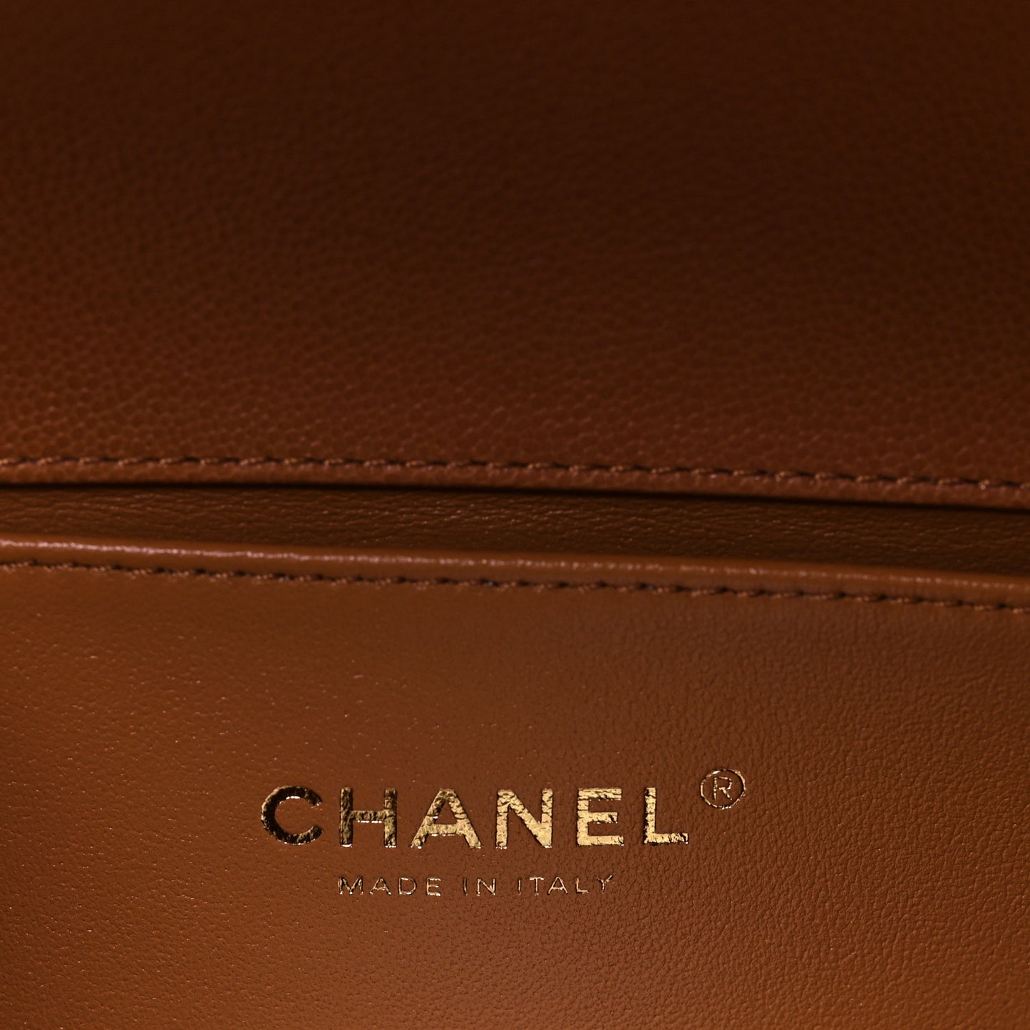 Caviar Chevron Quilted Medium Boy Flap Brown