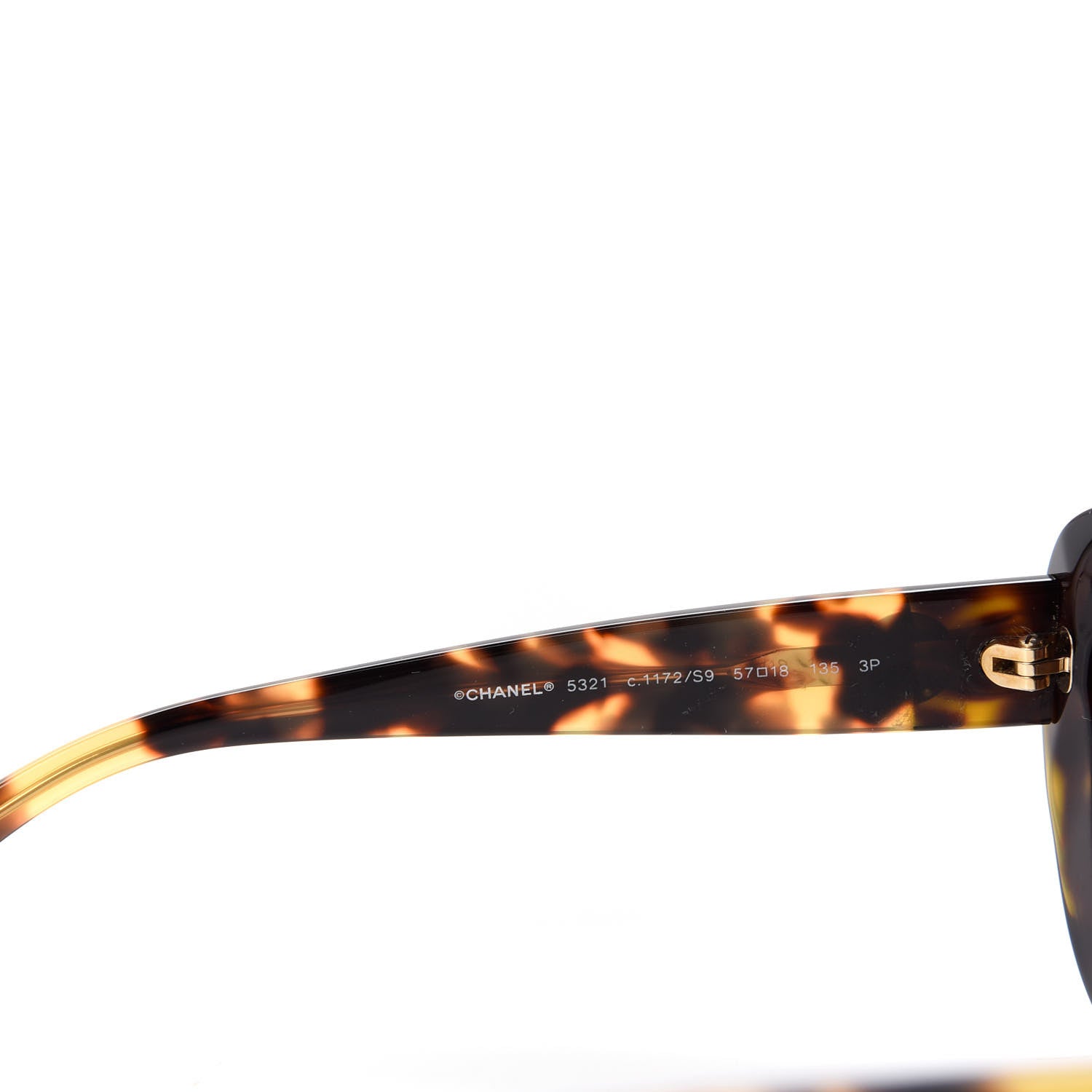 Chanel Acetate Polarized Cat Eye Sunglasses 5321 Tortoise 5 of 8
