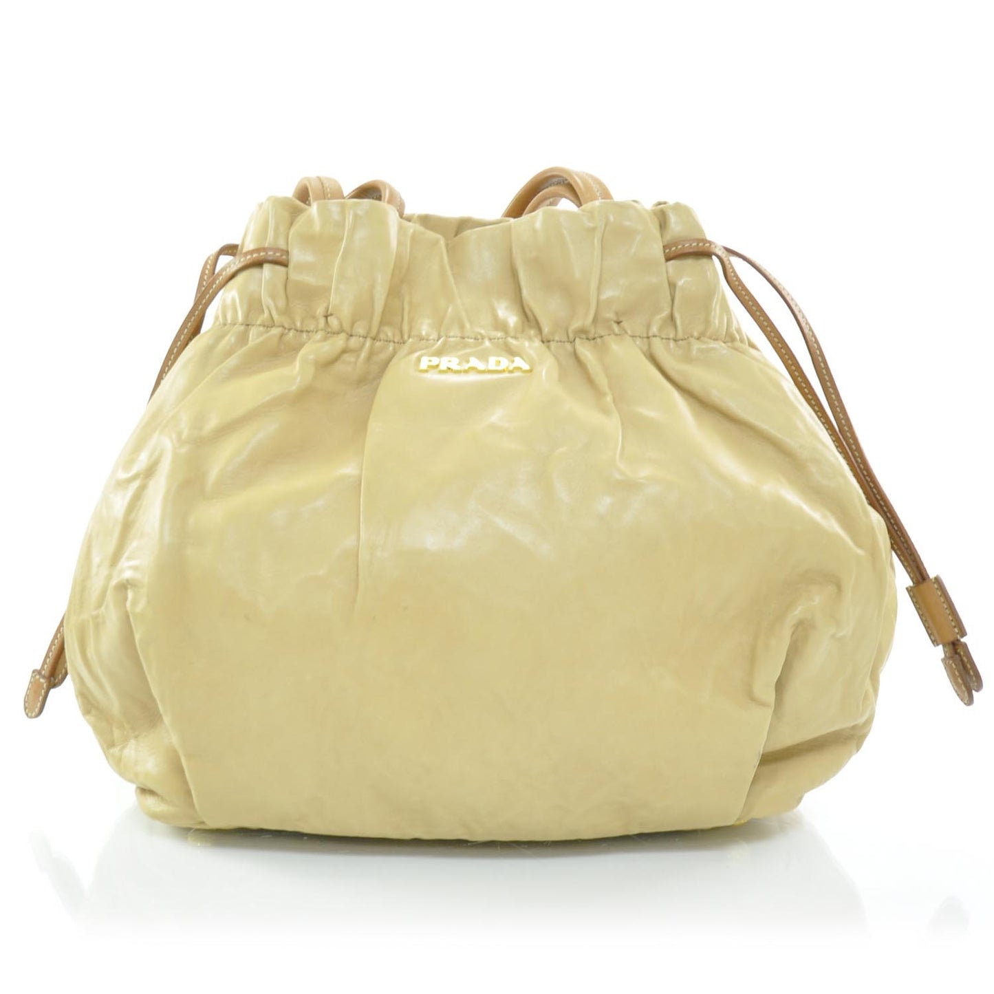 Nappa Antique Drawstring Bag Cuoio