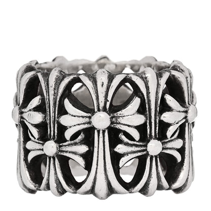 Chrome Hearts Sterling Silver Cemetery Cross Ring 63 10.25 1 of 6