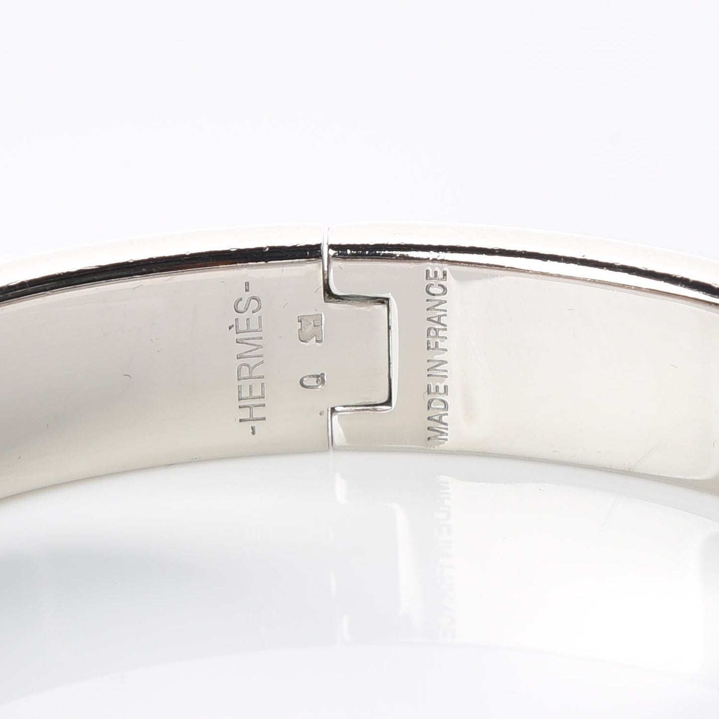 Enamel Narrow Clic Clac H Bracelet GM Rose Candeur