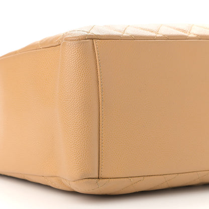 Chanel Caviar Quilted Grand Shopping Tote GST Beige 9 of 19