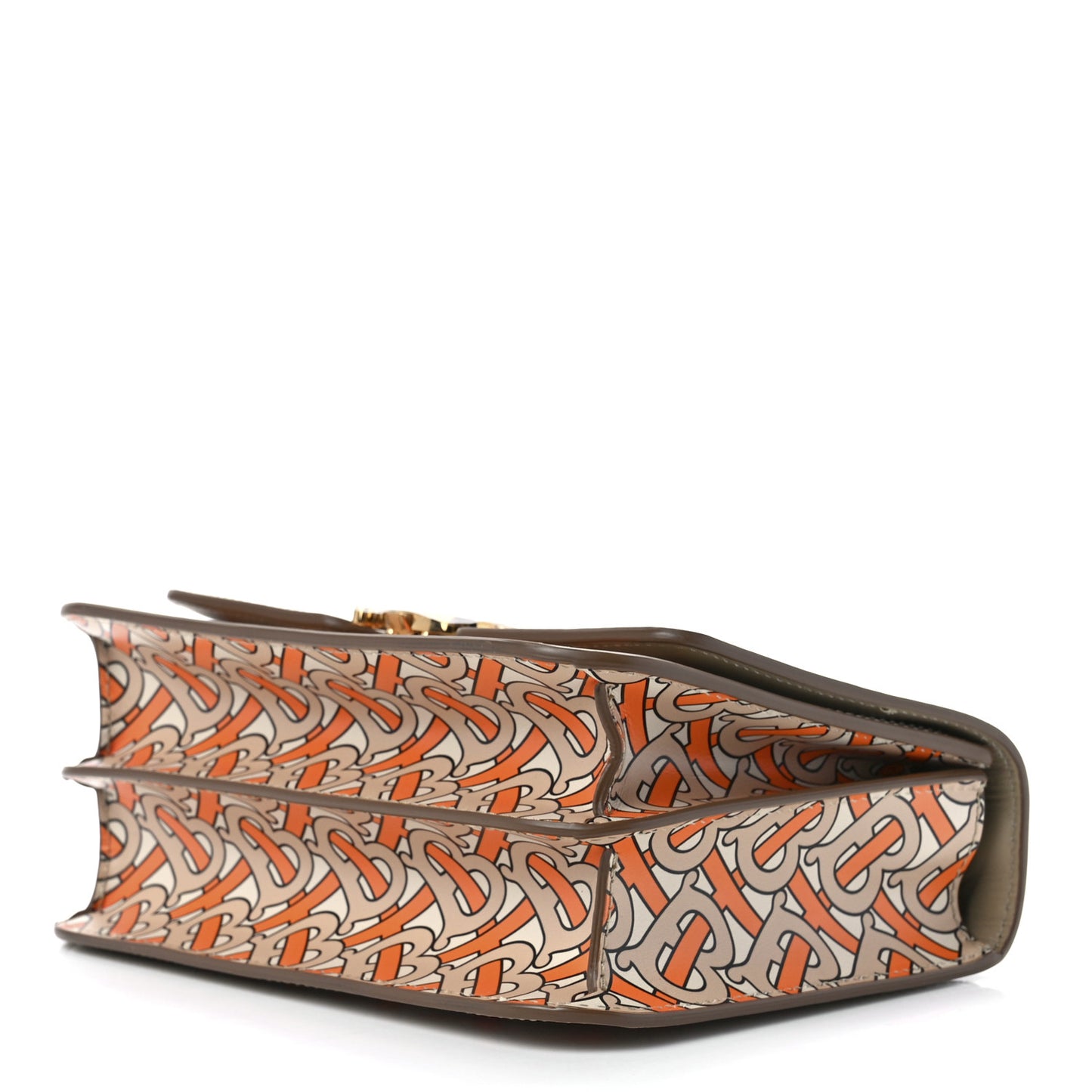 Calfskin Monogram Small TB Bag Bright Orange