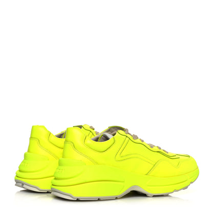 Gucci Calfskin Mens Rhyton Sneakers 8 Yellow Fluo 4 of 8