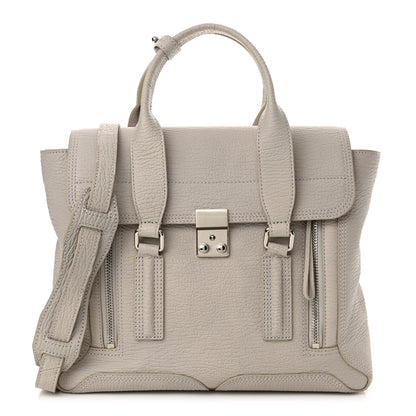 3.1 Phillip Lim Textured Calfskin Medium Pashli Satchel Feather 1 of 11