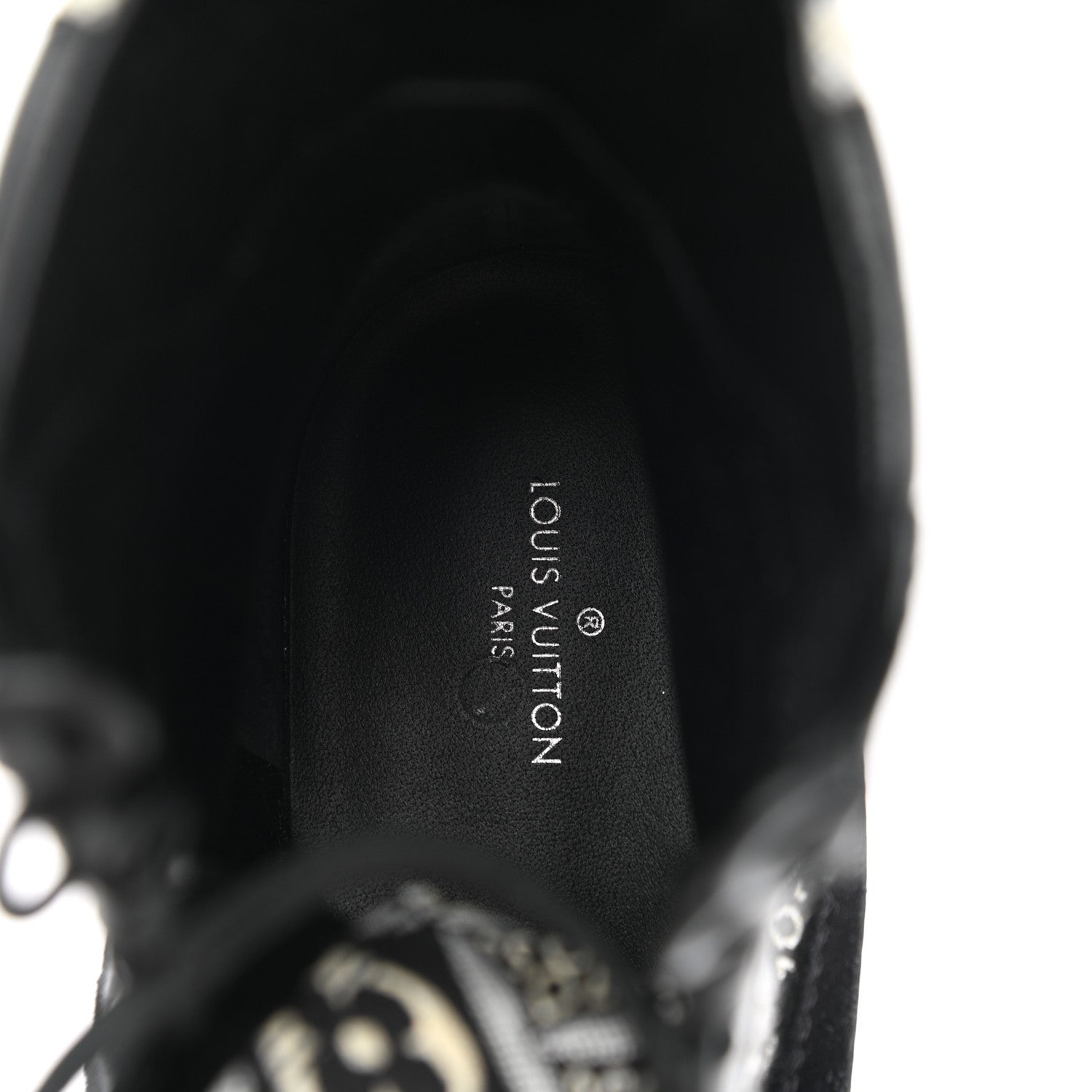 Louis Vuitton Suede Calfskin Jacquard Since 1854 Laureate Platform Desert Boots 36 Black 7 of 8