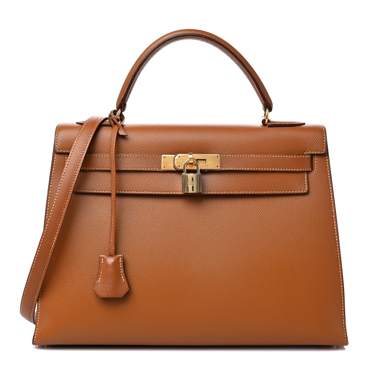 Hermes Courchevel Kelly Sellier 32 Gold 1 of 23