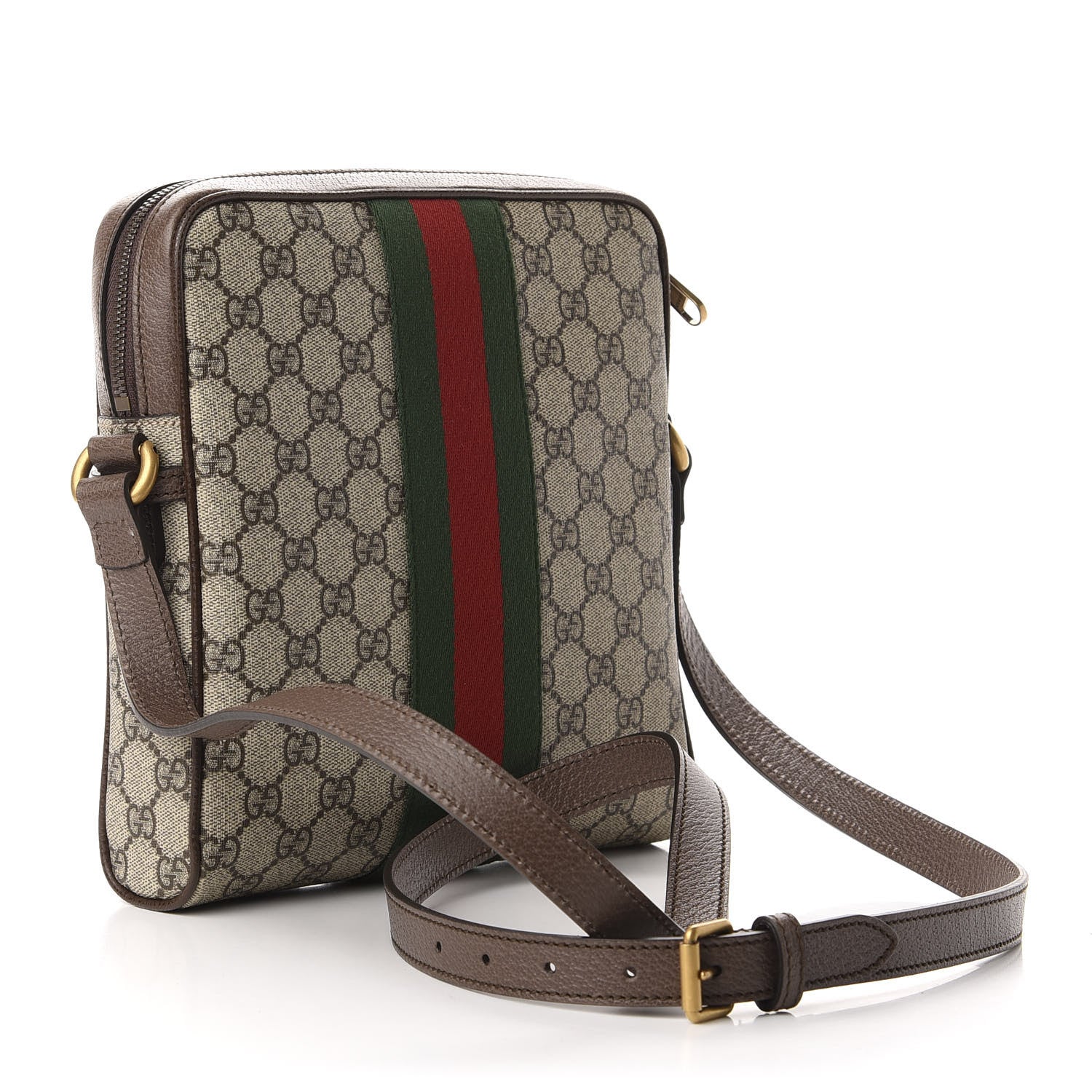 Gucci GG Supreme Monogram Web Small Ophidia Messenger Bag Brown 3 of 11
