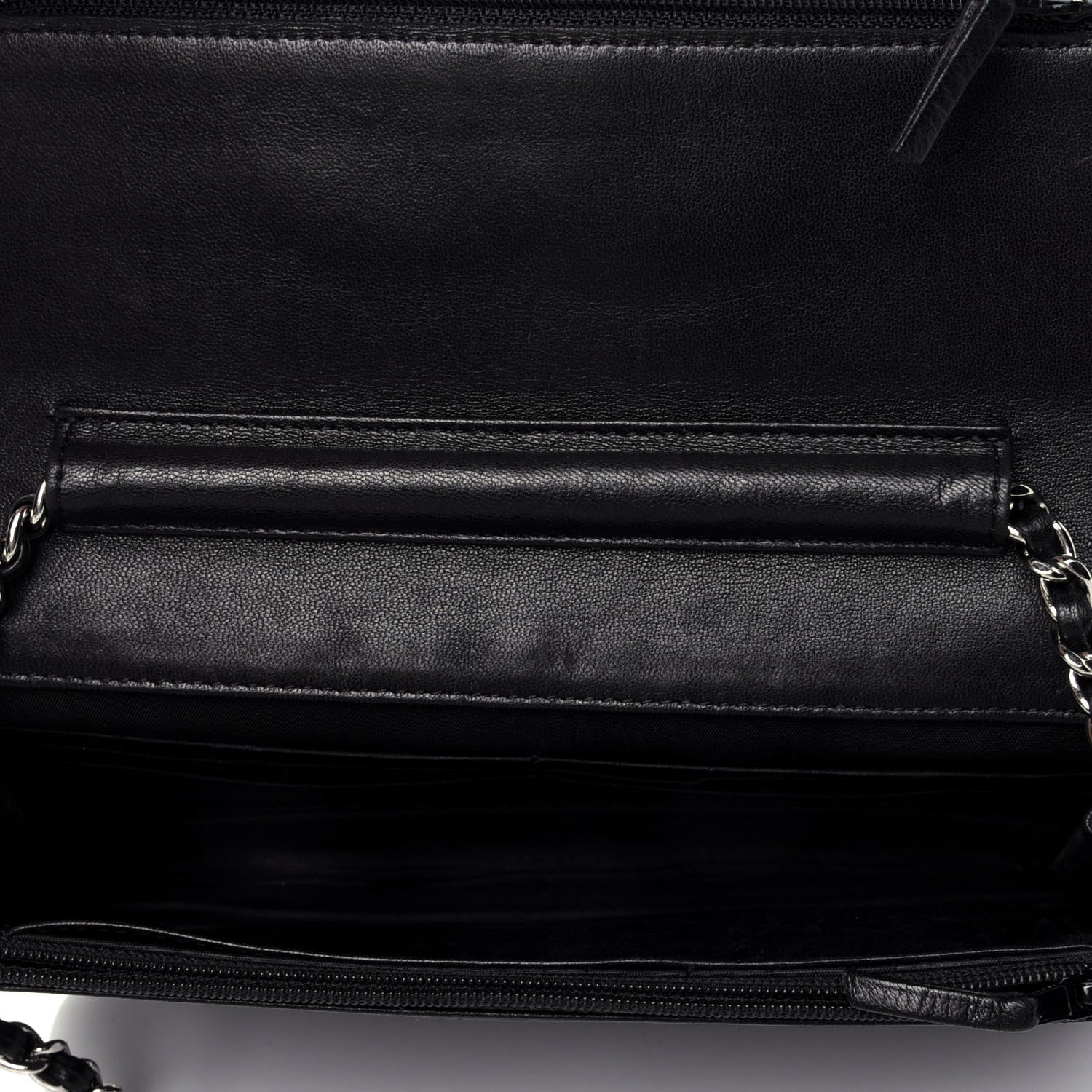 Chanel Caviar Timeless CC Wallet On Chain WOC Black 4 of 4
