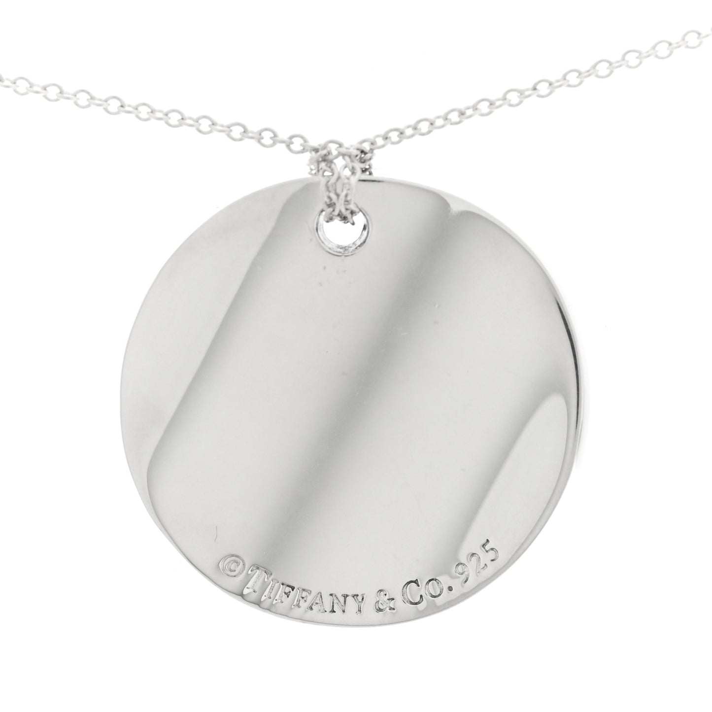 Sterling Silver Notes Round Pendant Necklace