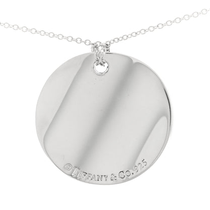 Tiffany Sterling Silver Notes Round Pendant Necklace 4 of 5