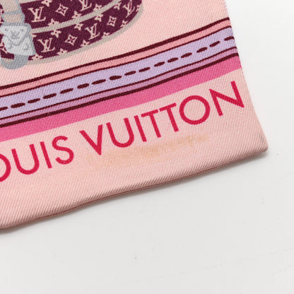 Louis Vuitton Silk Monogram Superstition Bandeau Rose Clair 6 of 8