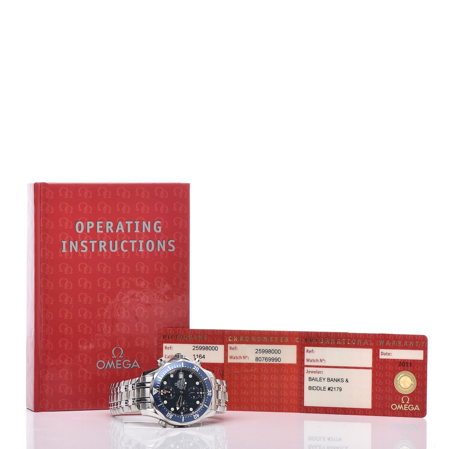 Omega Stainless Steel 42mm Seamaster 300M Chronograph Diver Automatic Watch Blue 2599.80.00 7 of 7