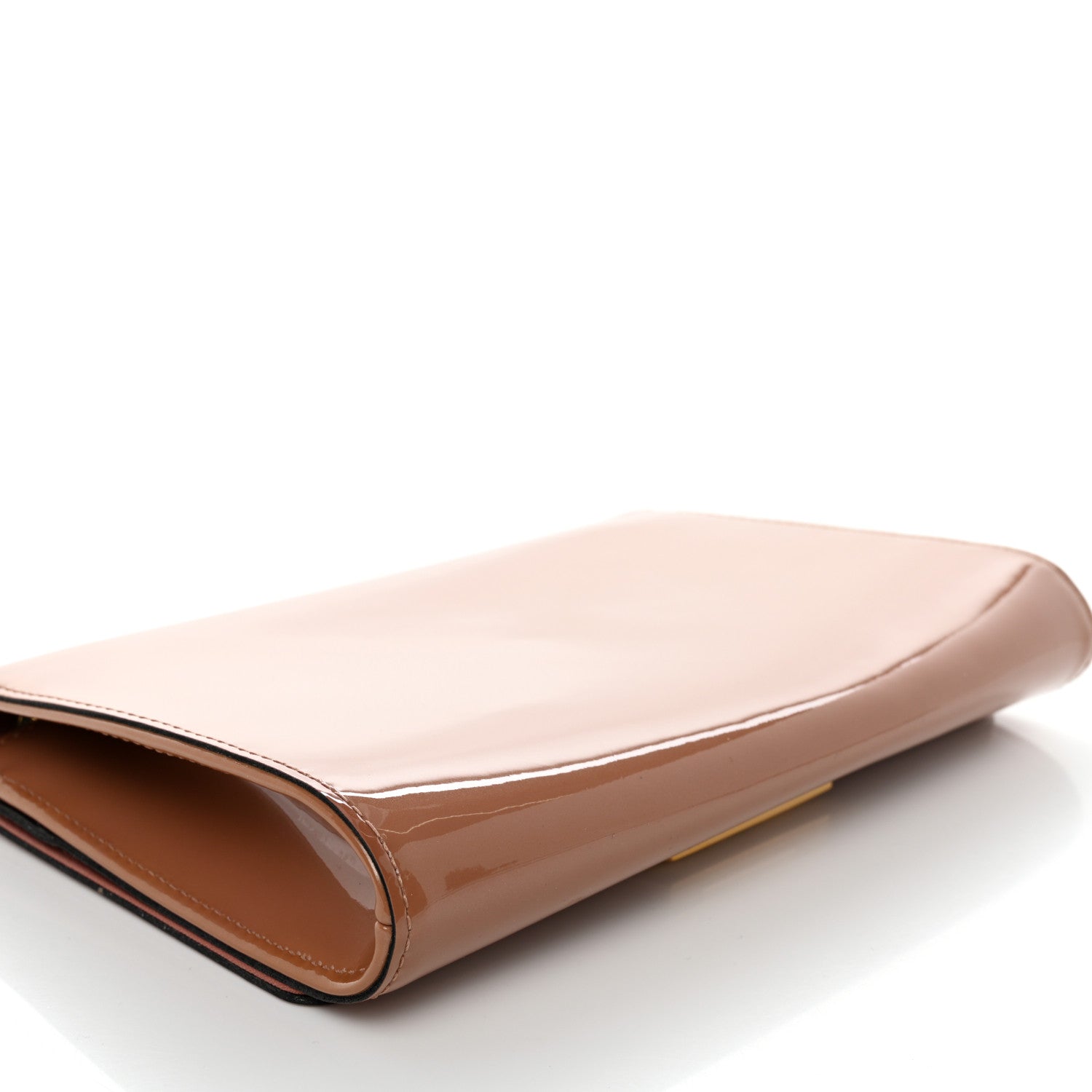 Louis Vuitton Patent Louise New Sobe Clutch Rose Velours 7 of 10