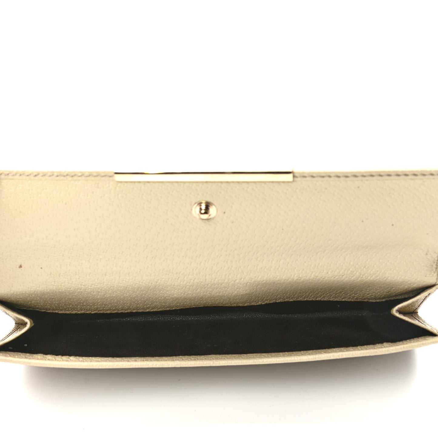 Monogram Metal Bar Continental Flap Wallet Off White