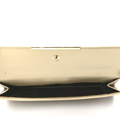 Gucci Monogram Metal Bar Continental Flap Wallet Off White 5 of 11