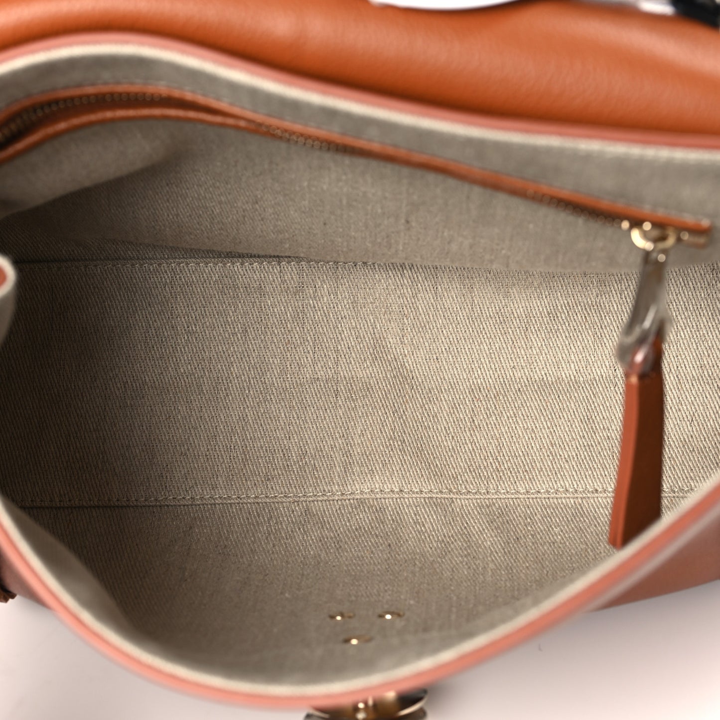 Grained Calfskin Medium Penelope Shoulder Bag Caramel