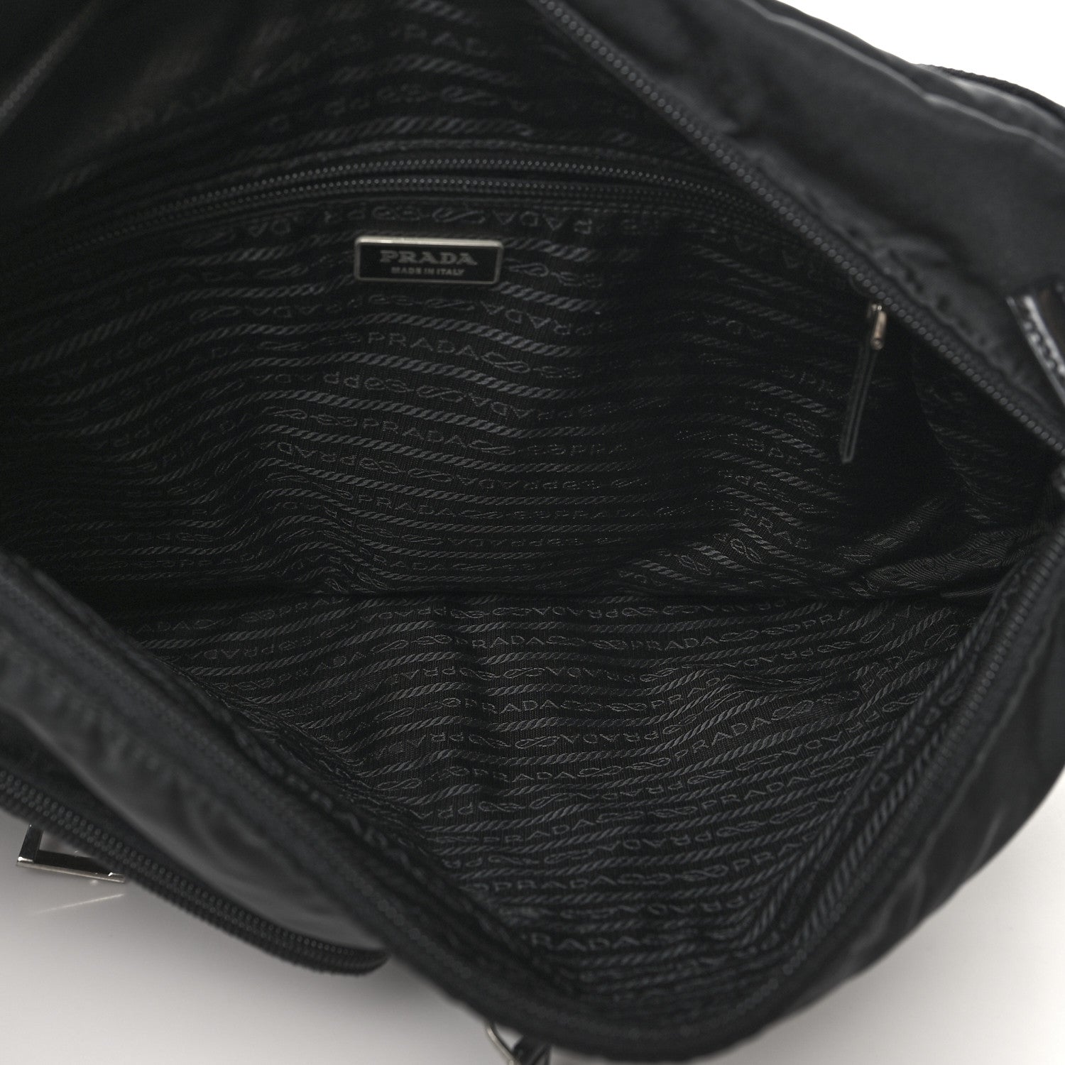Prada Nylon Vela Sport Messenger Bag Black 4 of 9