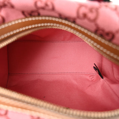 Gucci GG Supreme Web Mini GG Top Handle Bag Pink Beige 4 of 9