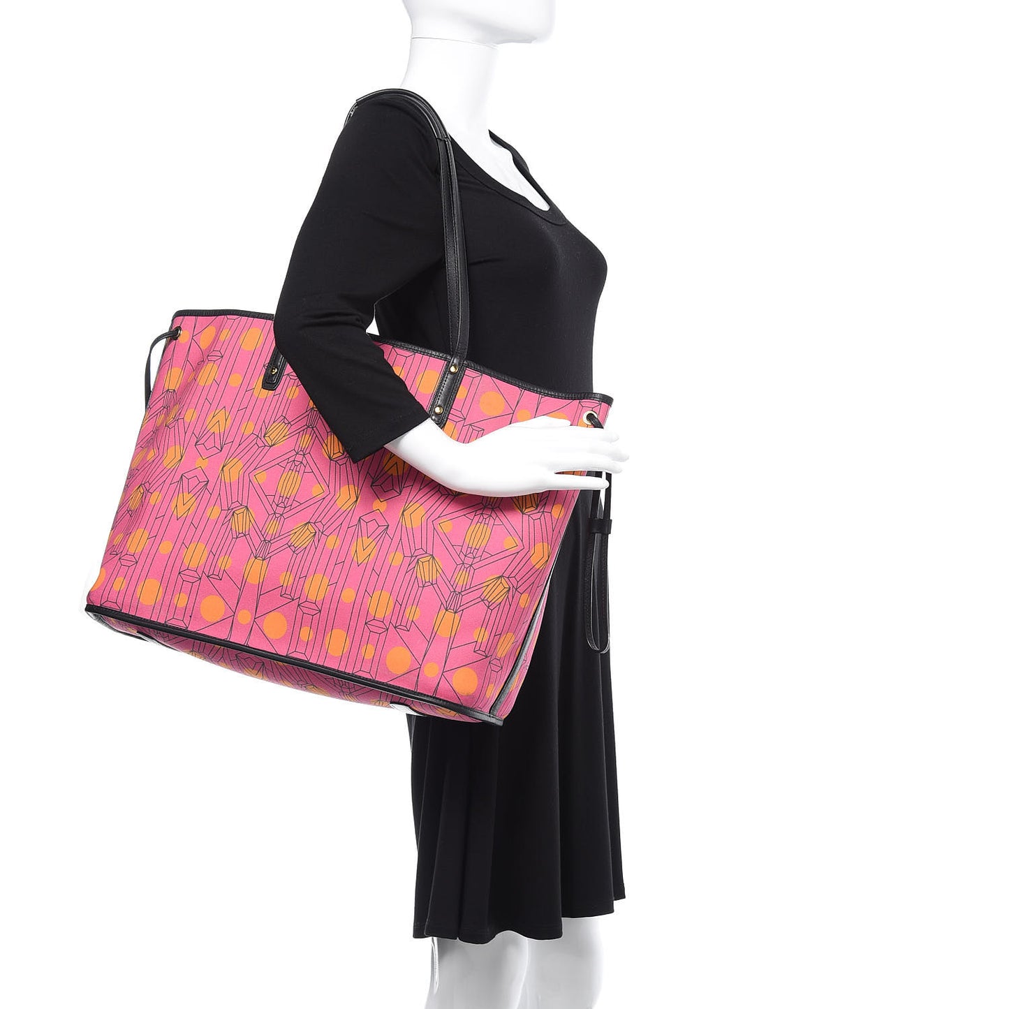 Visetos Large Project Reversible Shopper Tote Cognac