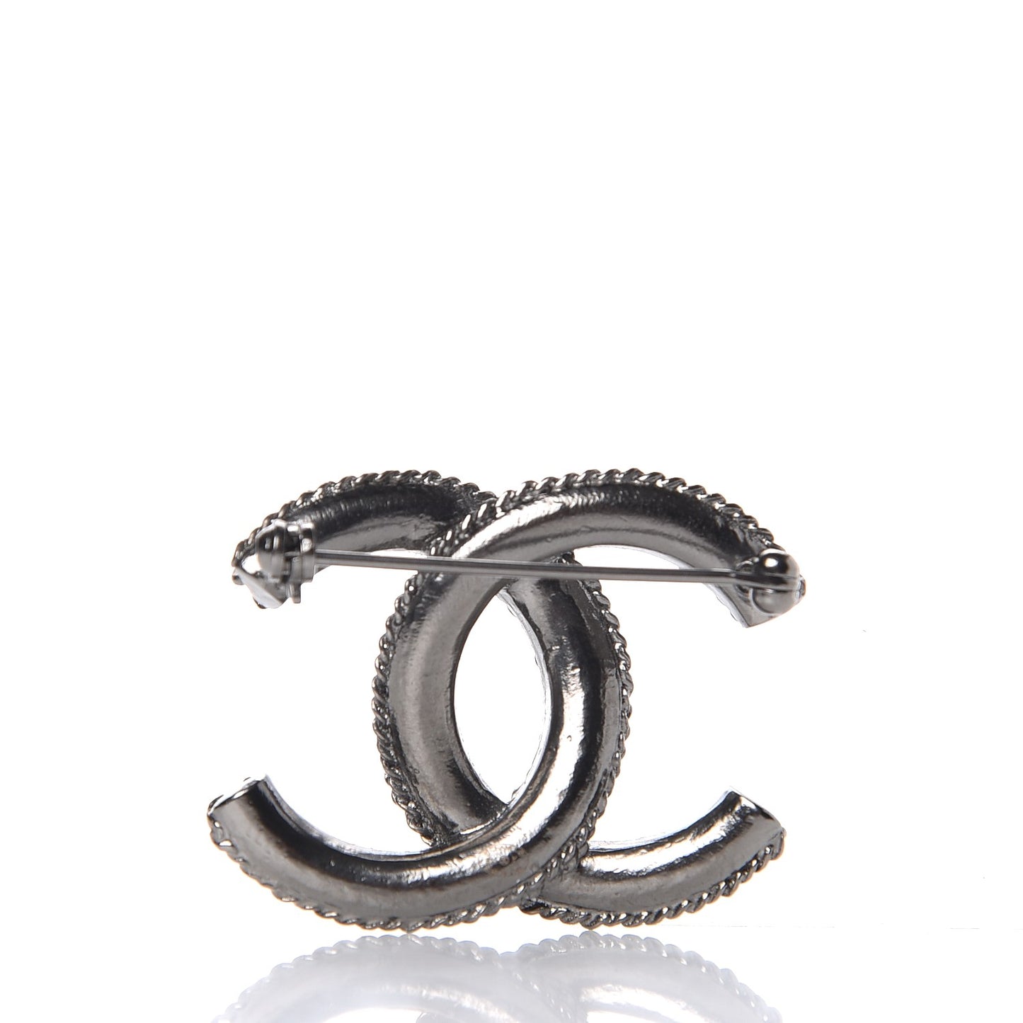 Ruthenium Chain CC Brooch