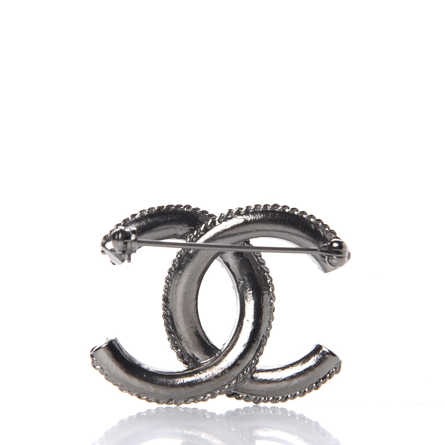 Chanel Ruthenium Chain CC Brooch 3 of 4