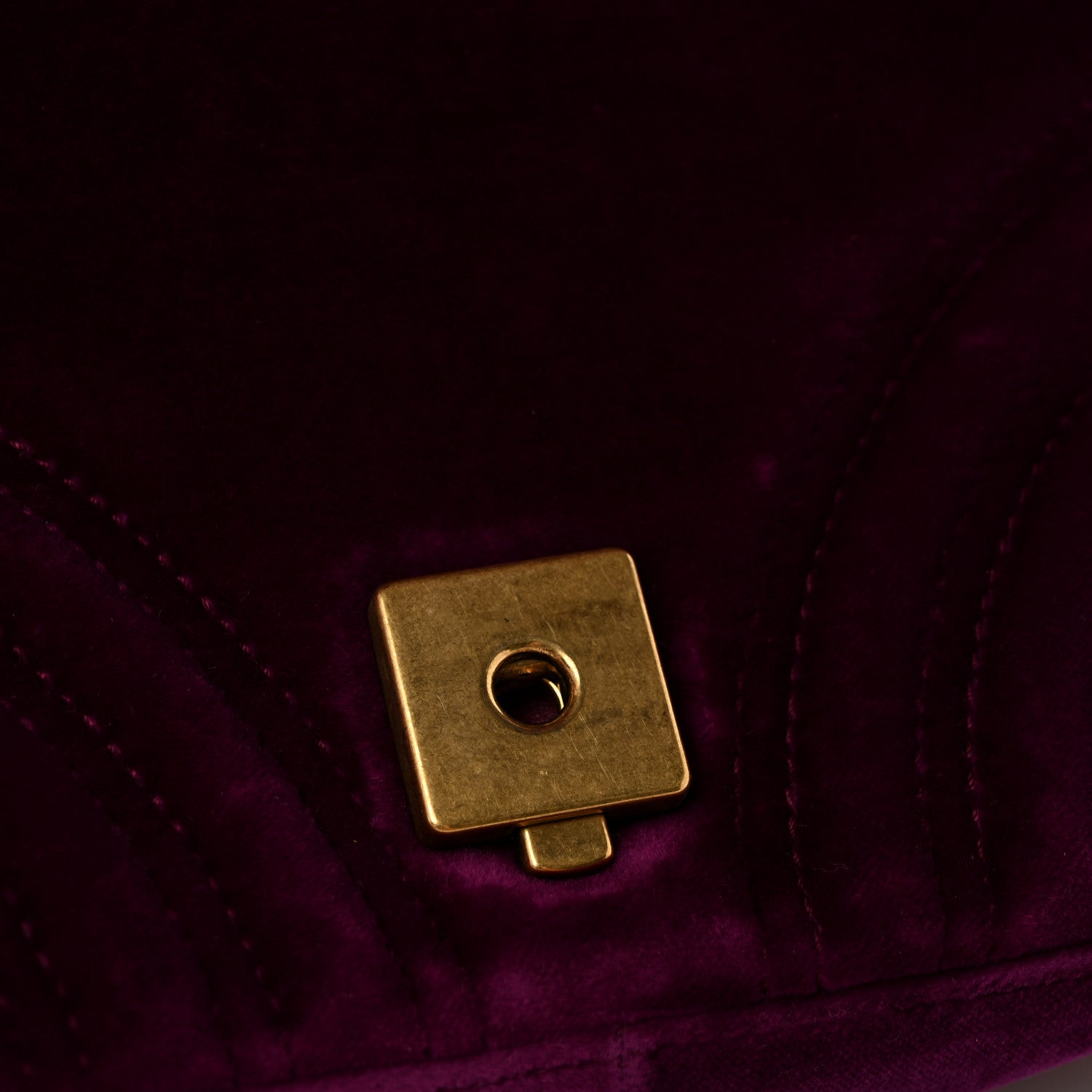 Gucci Velvet Matelasse Mini GG Marmont Shoulder Bag Fuchsia Violet Cyclamen 12 of 13