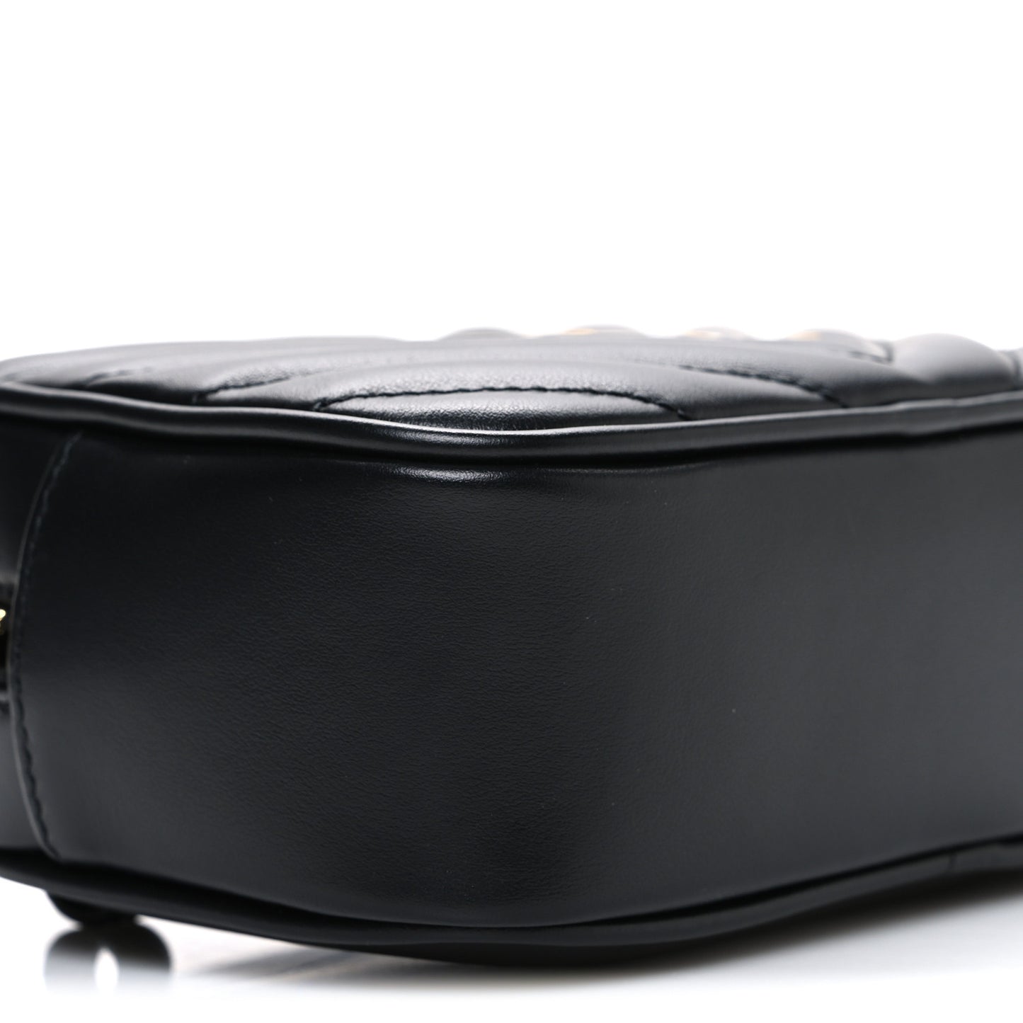 Calfskin Matelasse Monogram Lou Belt Bag Black
