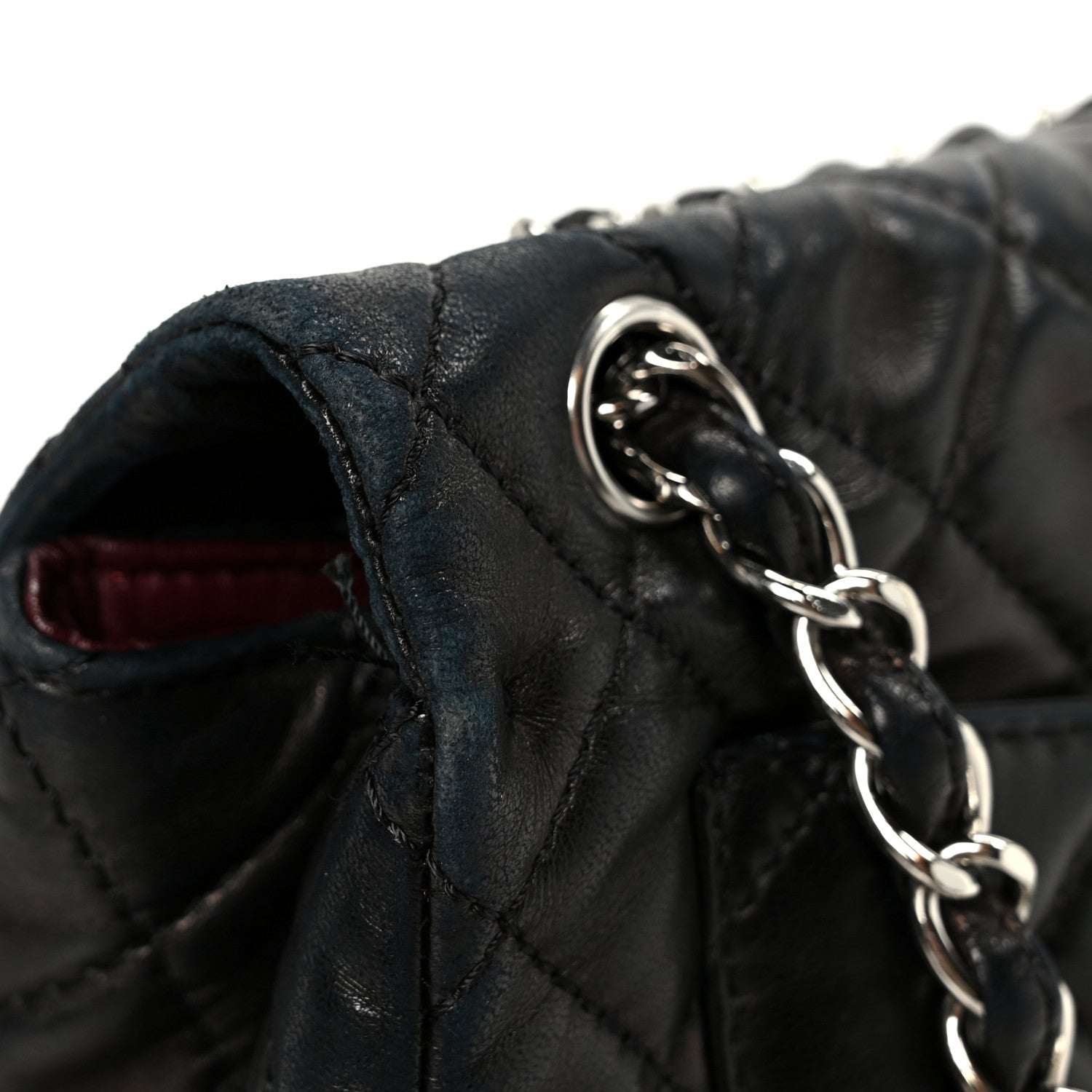 Chanel Washed Lambskin Quilted Maxi Single Flap Black 15 of 15