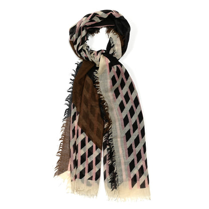 Fendi Wool Silk FF Shawl Scarf Multicolor 1 of 4