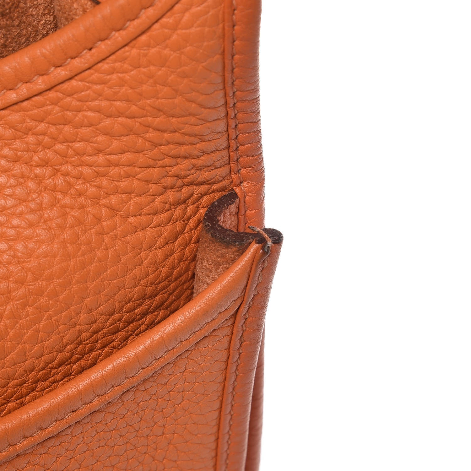 Hermes Taurillon Clemence Evelyne III GM Orange 16 of 21