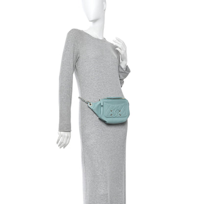 Chanel Caviar Quilted Filigree Waist Bag Light Blue 2 of 10