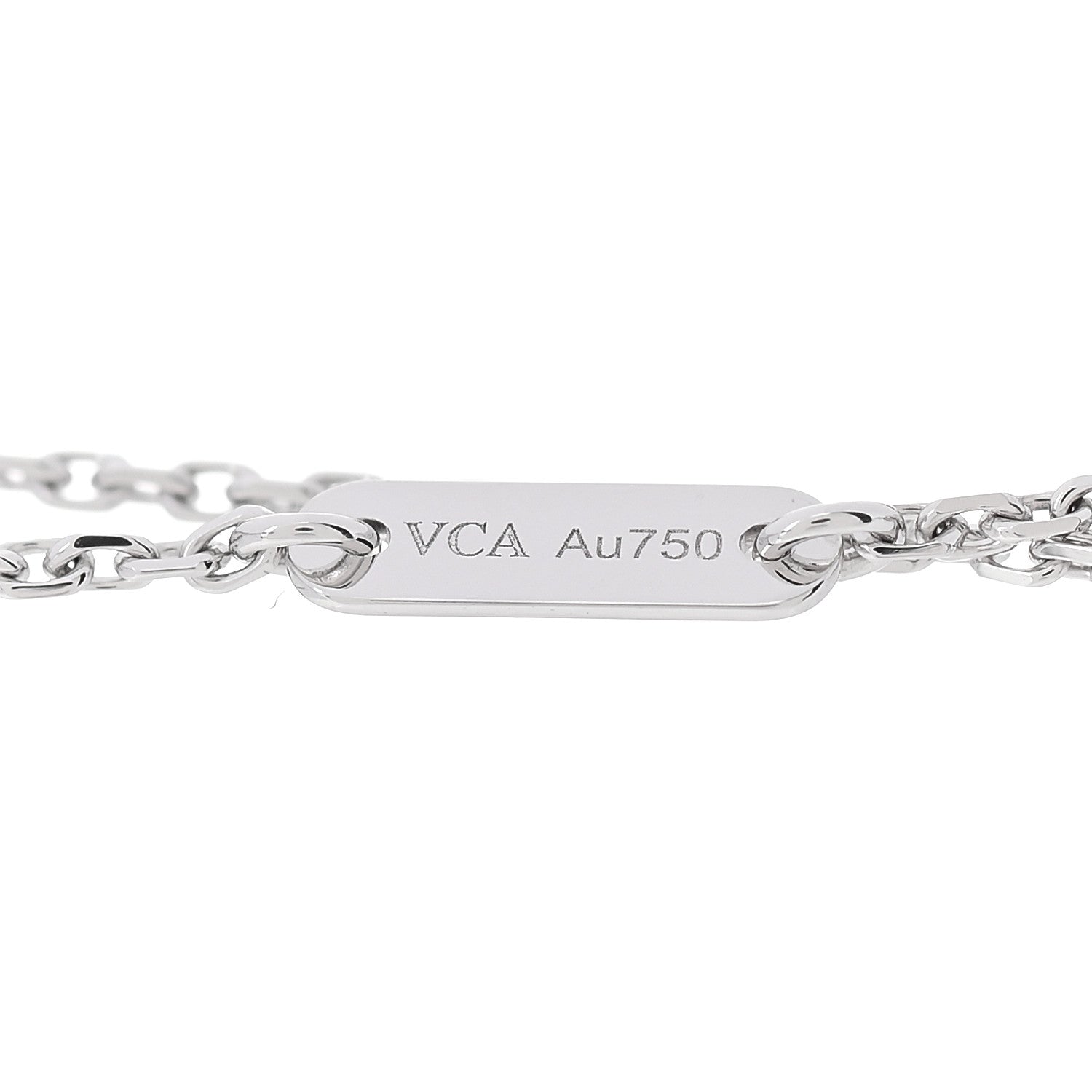 Van Cleef & Arpels 18K White Gold Turquoise Sweet Alhambra Butterfly Bracelet 4 of 7