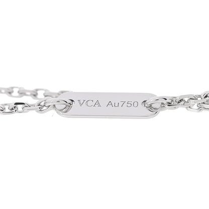 Van Cleef & Arpels 18K White Gold Turquoise Sweet Alhambra Butterfly Bracelet 4 of 7