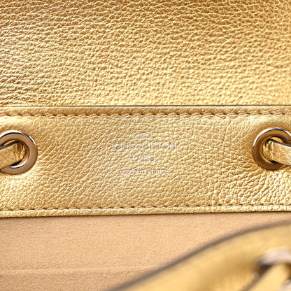 Louis Vuitton Metallic Calfskin Lockme Mini Backpack Gold 6 of 17