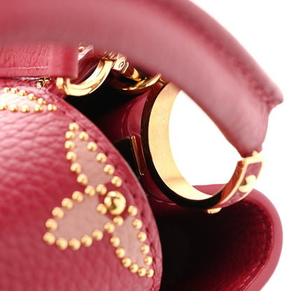 Louis Vuitton Taurillon Embellished Flower Capucines BB Dark Pink 11 of 11