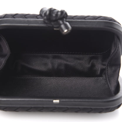Bottega Veneta Satin Intreccio Impero Knot Clutch Black 5 of 6