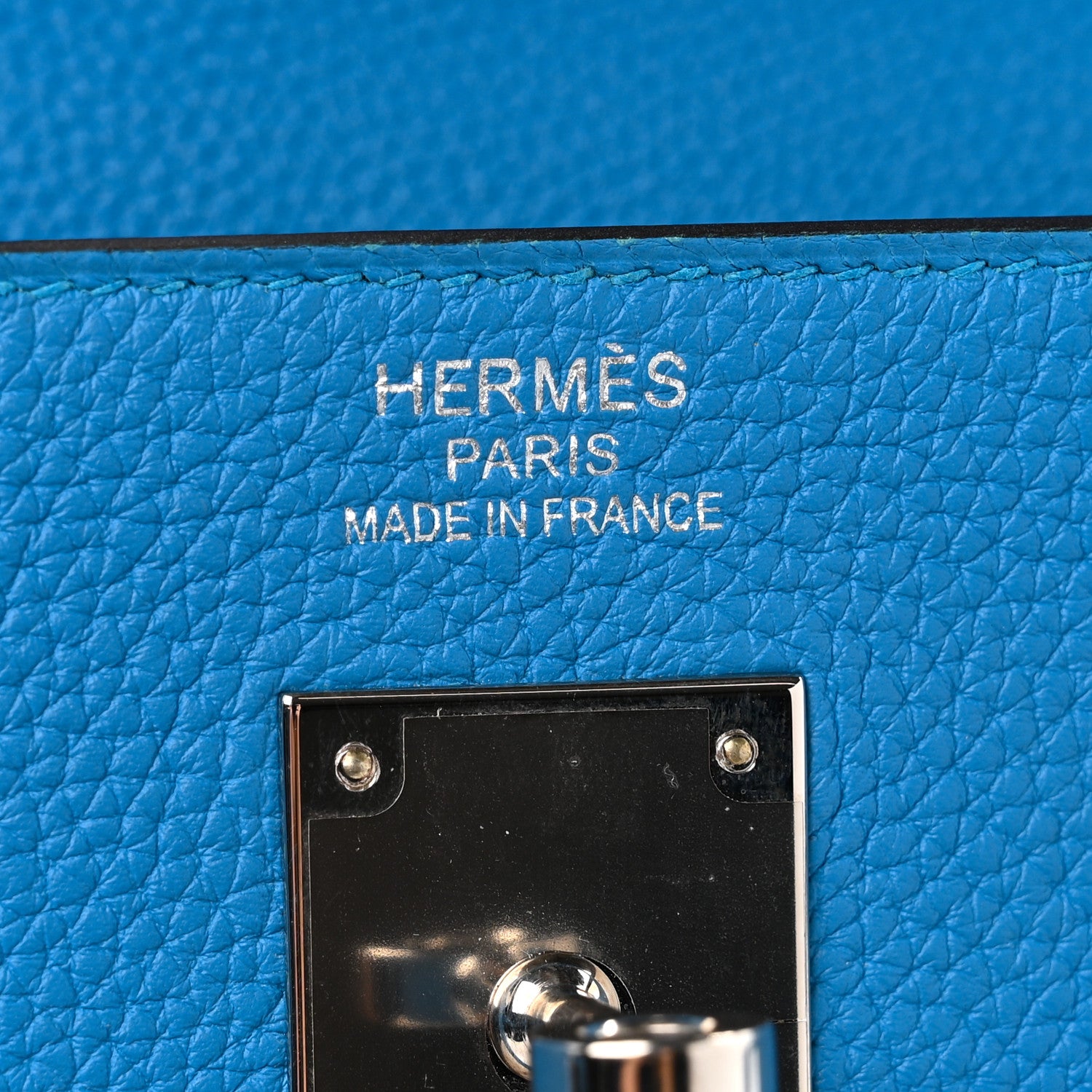 Hermes Togo Kelly Retourne 35 Bleu Zanzibar 6 of 13
