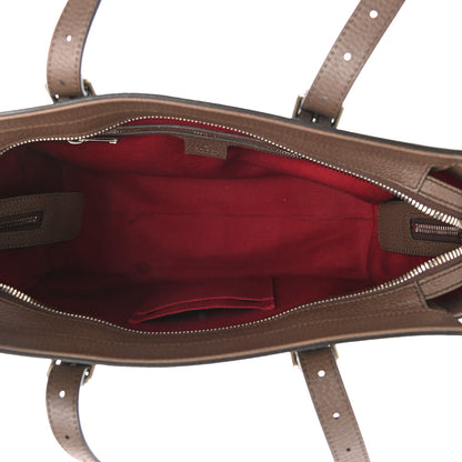 Gucci GG Supreme Monogram Small Tote Bag Beige Ebony 5 of 11