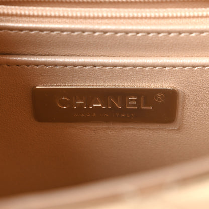 Chanel Mirror Calfskin Metallic Calfskin Quilted Hollywood Boulevard Backpack With Coin Purse Gold 7 of 12