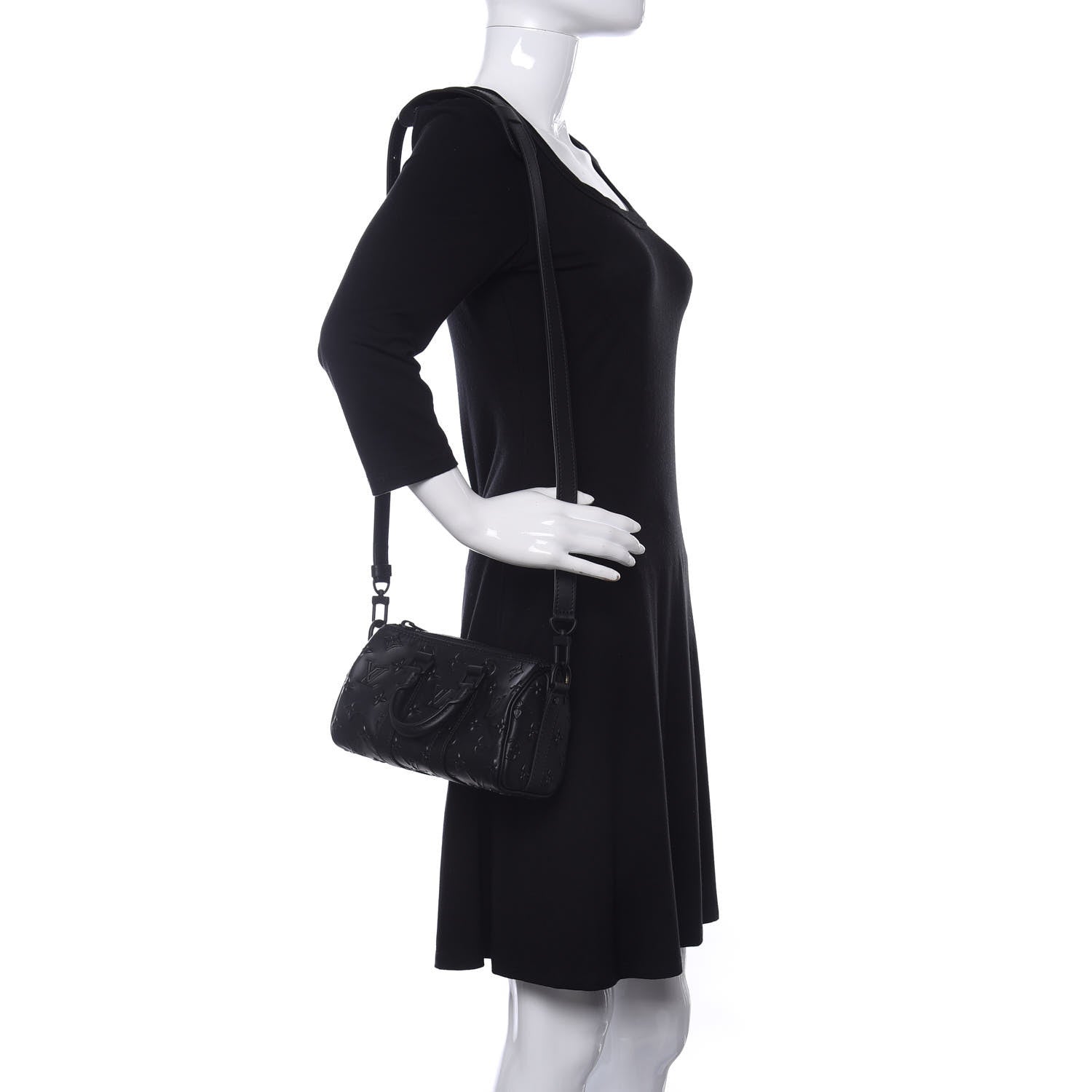 Louis Vuitton Monogram Seal Keepall XS Black 2 of 10