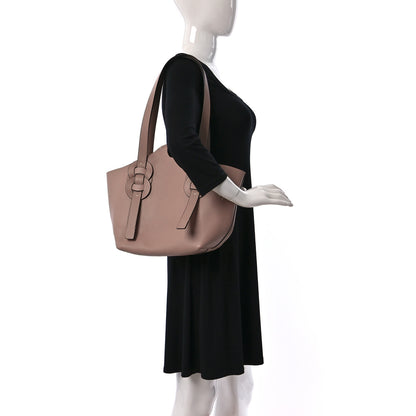 Chloe Small Grain Smooth Calfskin Medium Darryl Tote Cement Pink 2 of 11