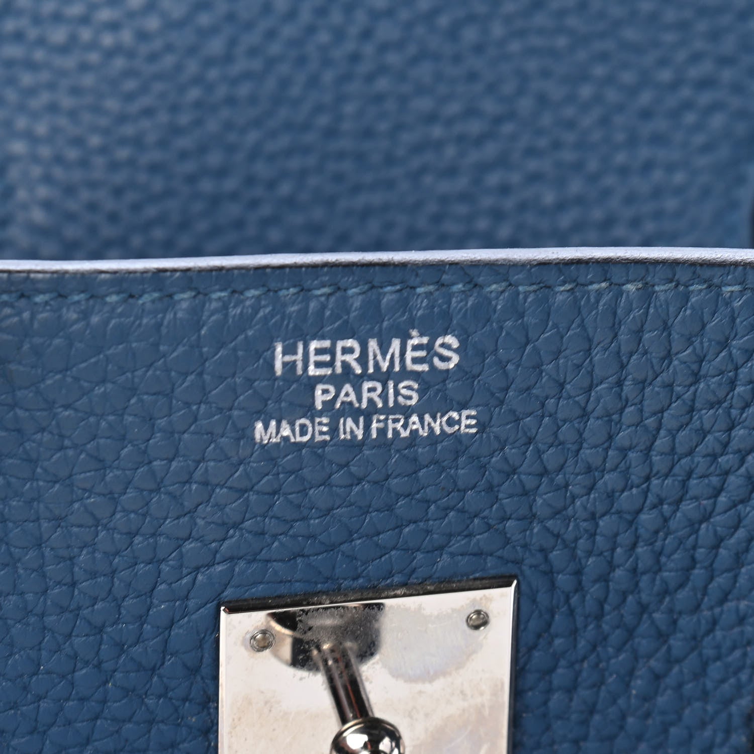 Hermes Taurillon Clemence Birkin 35 Bleu Thalassa 6 of 10